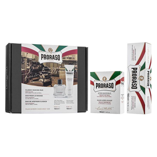 Proraso Classic Shaving Duo Sensitive Skin With Green Tea & Oatmeal