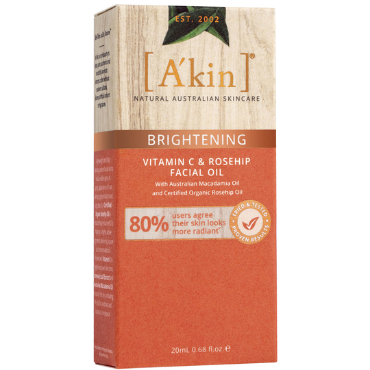 A'kin Brightening Rosehip Oil with Vitamin C 20ml