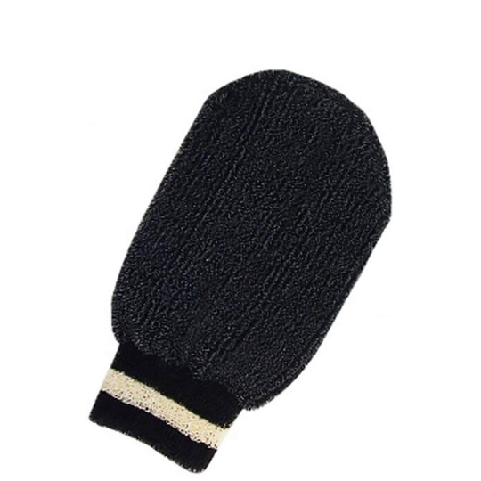 Hydrea London - Black Elegance Natural Luxury Massage Glove -hierontahanska