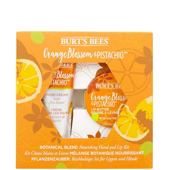 Burt's Bees Botanical Blend Nourishing Hand and Lip Kit - Orange Blossom & Pistachio