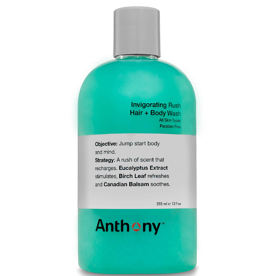 Anthony Invigorating Rush -hiusten ja vartalon pesuaine