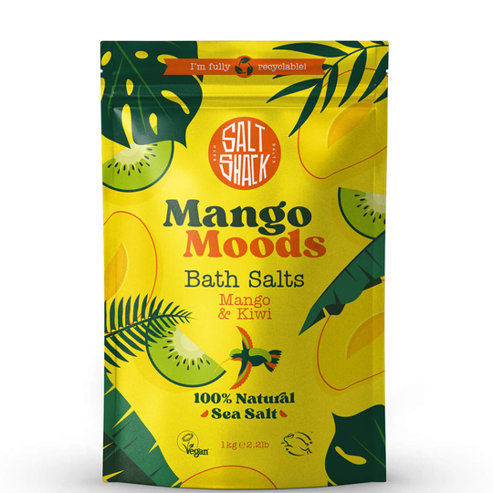 Westlab Salt Shack Mango Moods -kylpysuola, 1 kg