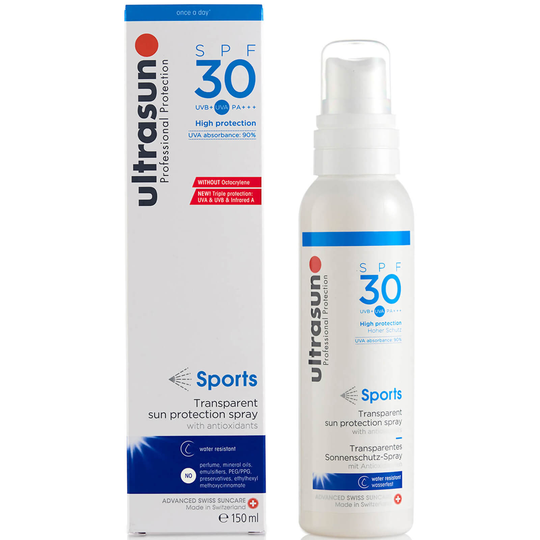 ULTRASUN CLEAR SPRAY SPF30 -SUIHKE SPORTS FORMULA (150ML)