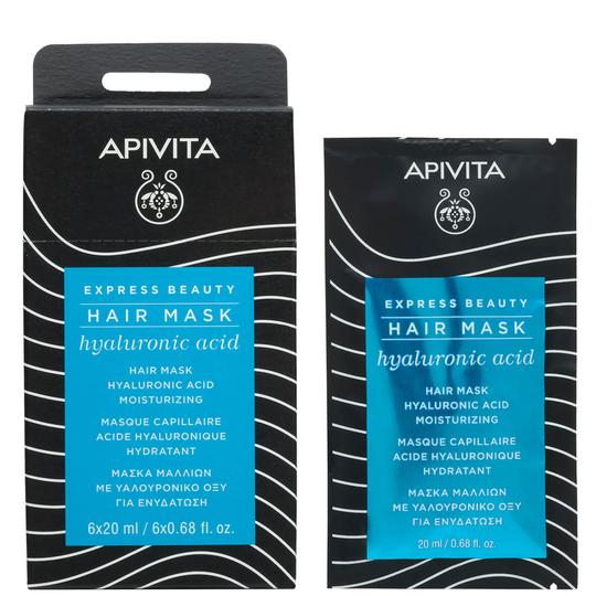 APIVITA Express Moisturizing Hair Mask -hiusnaamio 20ml, Hyaluronic Acid