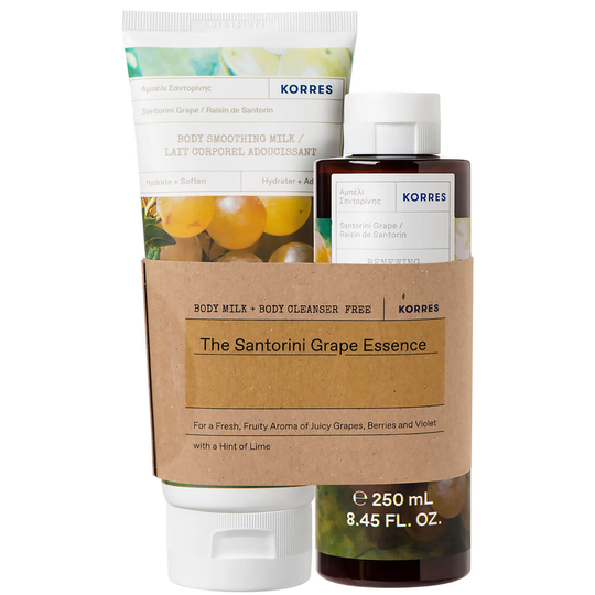 KORRES Santorini Grape Body Milk and Body Cleanser Duo
