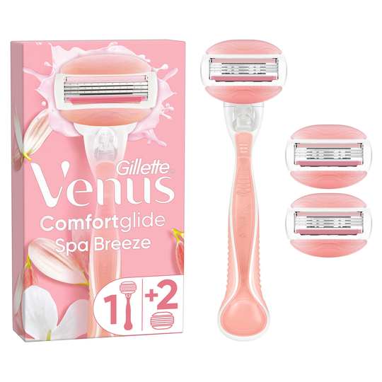 Venus ComfortGlide Spa Breeze Razor Handle - Handle with 3 Blades