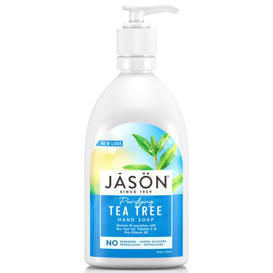 Jasonin teepuu nestemäinen satiinisaippua (480ml)