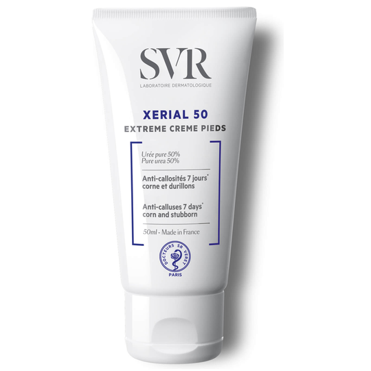 SVR Xerial 50 Hard-Skin Intensive Foot Cream for Tackling Hard, Thickened + Calloused Skin -jalkavoide 50ml