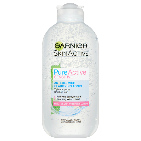 Garnier Pure Active Sensitive Anti-Blemish Clarifying Toner -kasvovesi 200ml