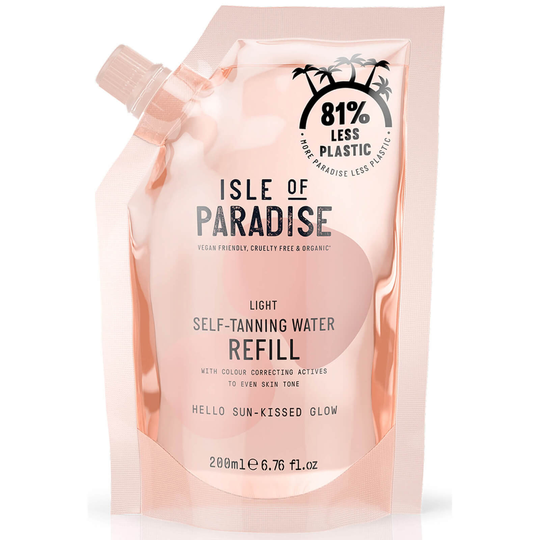 Isle of Paradise Self-Tanning Water Refill Pouch Light 200ml