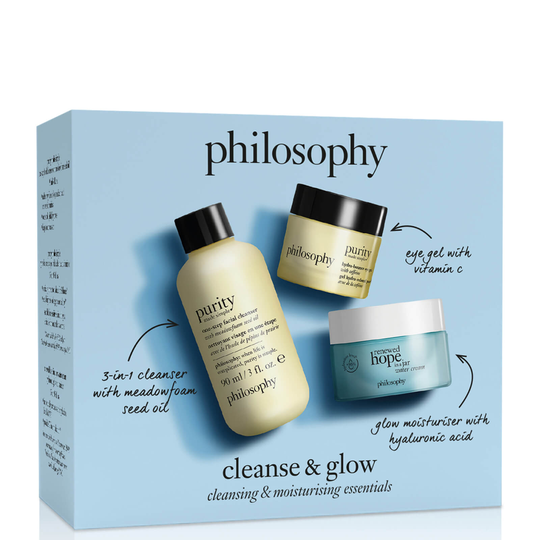 philosophy LOOKFANTASTIC Exclusive Cleanse and Glow Skincare Trial Set