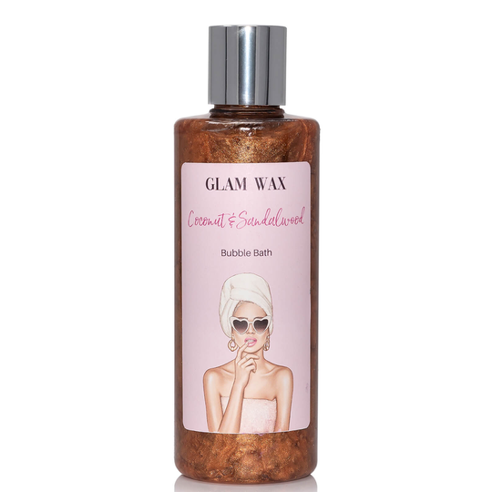 Glam Wax Coconut and Sandalwood Bubble Bath 250ml