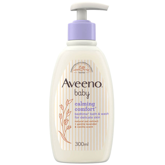 Aveeno Baby Calming Comfort Bedtime Bath and Wash -kylpypesu, 300 ml