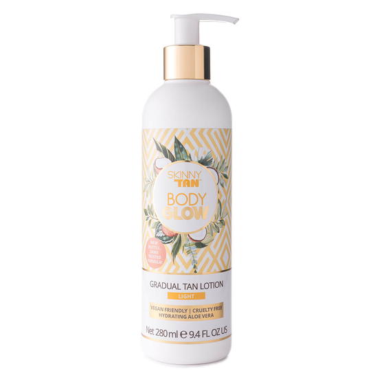 Body Glow by SKINNY TAN Light Lotion -voide 280ml