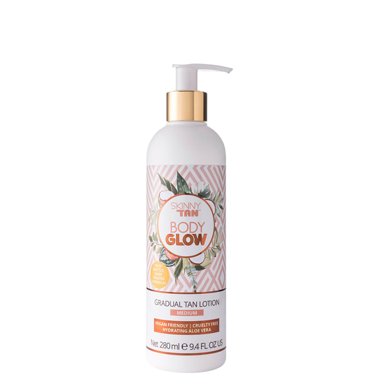 Body Glow by SKINNY TAN Medium Lotion -voide 280ml