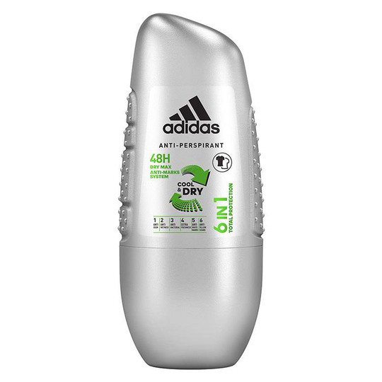 Adidas Anti-Perspirant Cool & Dry 6 In 1 Roll On 50 ml