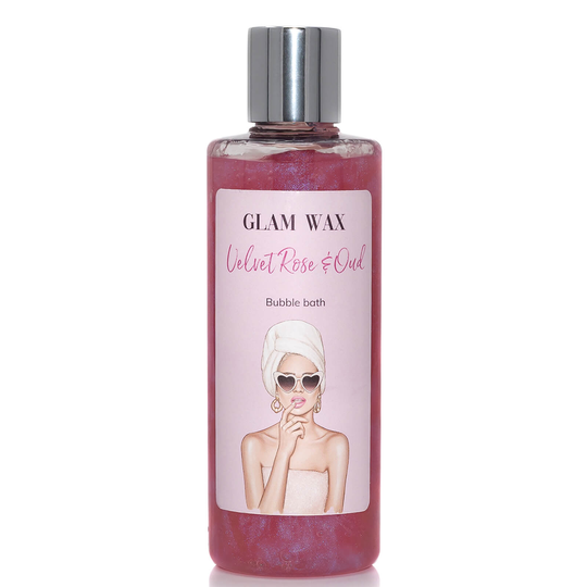 Glam Wax Velvet Rose and Oud Bubble Bath 250ml
