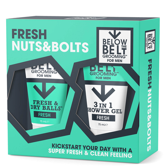 Below the Belt Grooming Cool Fresh and Bolts -lahjasetti