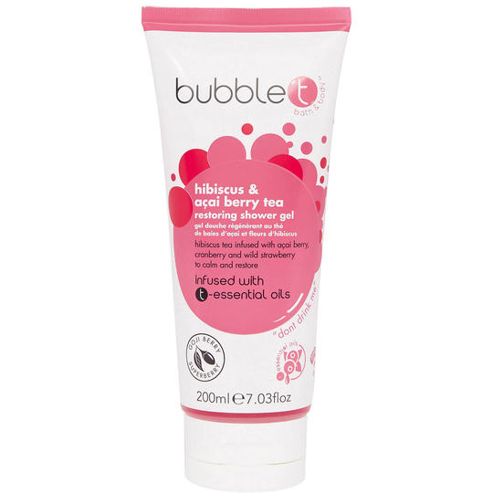 Bubble T -suihkusaippua, Hibiscus & Acai Berry Tea 200ml