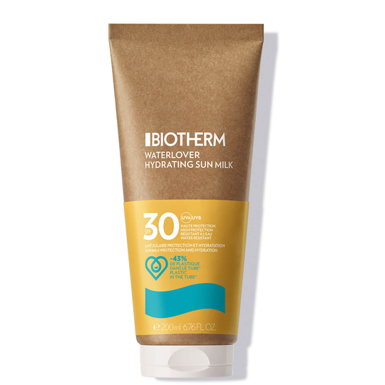 Biotherm Waterlover Hydrating Sun Milk Eco-Conscious Tube 200ml (Various Options) - SPF30+