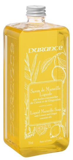 Durance Liquid Marseille Soap With Lemon and Ginger Refill 750 ml