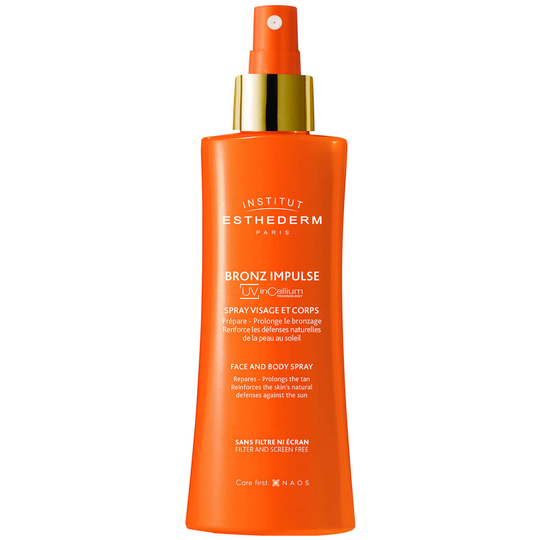 Institut Esthederm Bronz Impulse Face And Body Spray -aurinkosuihke kasvoille ja vartalolle 150ml