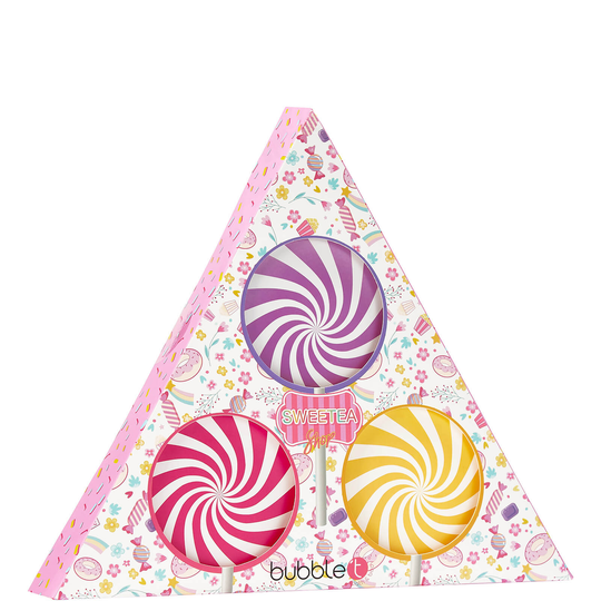 Bubble T Cosmetics Sweetea Lollipop Bath Fizzer Gift Set -lahjasetti