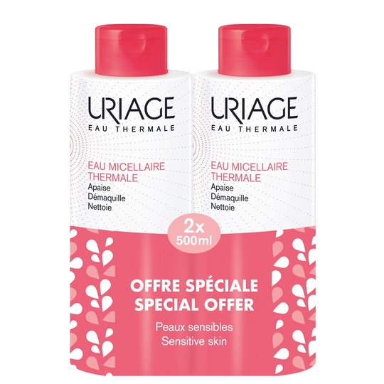 Uriage Thermal Micellar Water for Sensitive Skin 2 x 500ml (Special Offer)