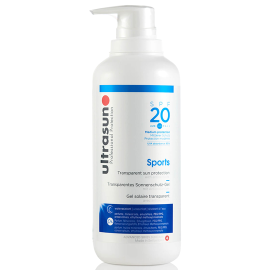 Ultrasun 20 SPF Sports Gel -aurinkogeeli (400ml)