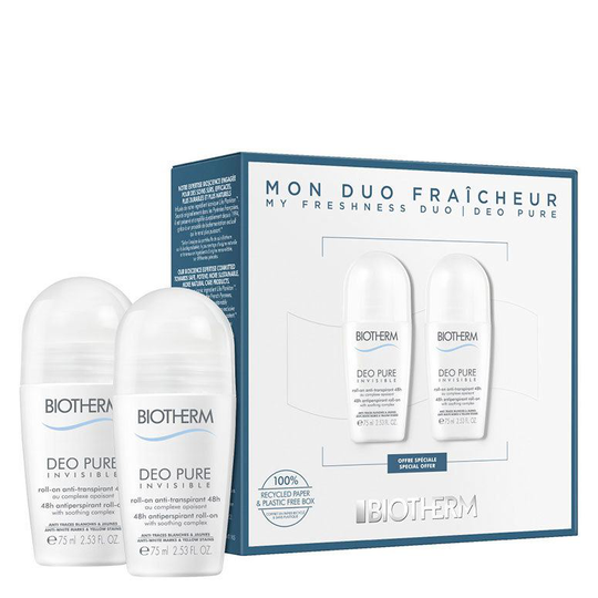 Biotherm Deo Pure Invisible Roll-On 75 ml Duo Set