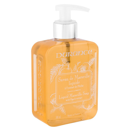 Durance Liquid Marseille Soap With Peach And Basil 300 ml
