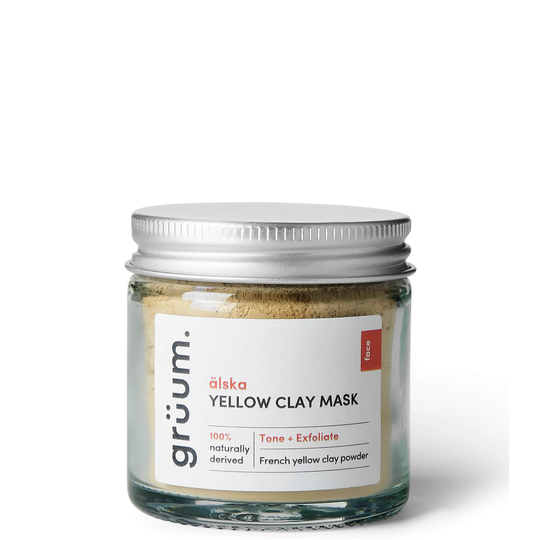 grüum älska Yellow Clay Face Mask 50ml