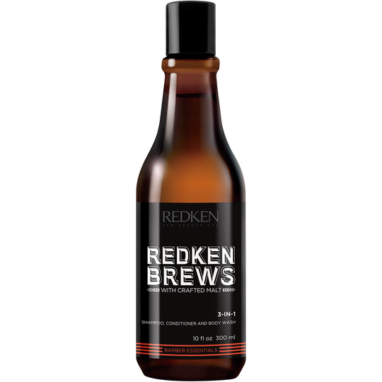 Redken Brews Shampoo, Conditioner and Body Wash -pesuaine hiuksille ja vartalolle, 300ml